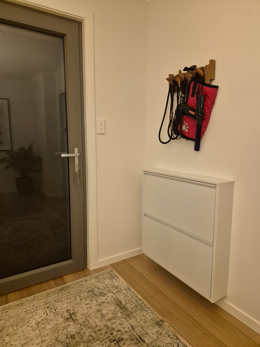 Customer photo review of Wall Mounted Shoe Cabinet