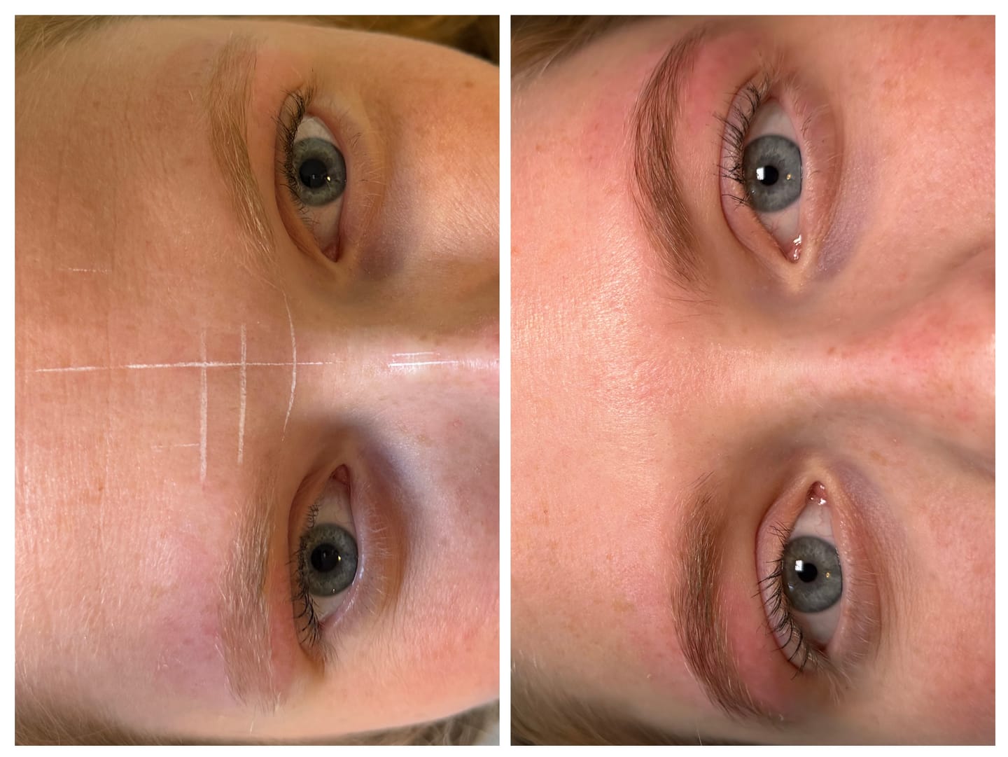 Opinión con foto de un cliente sobre Blondie - Tinte híbrido para cejas - 15 ml