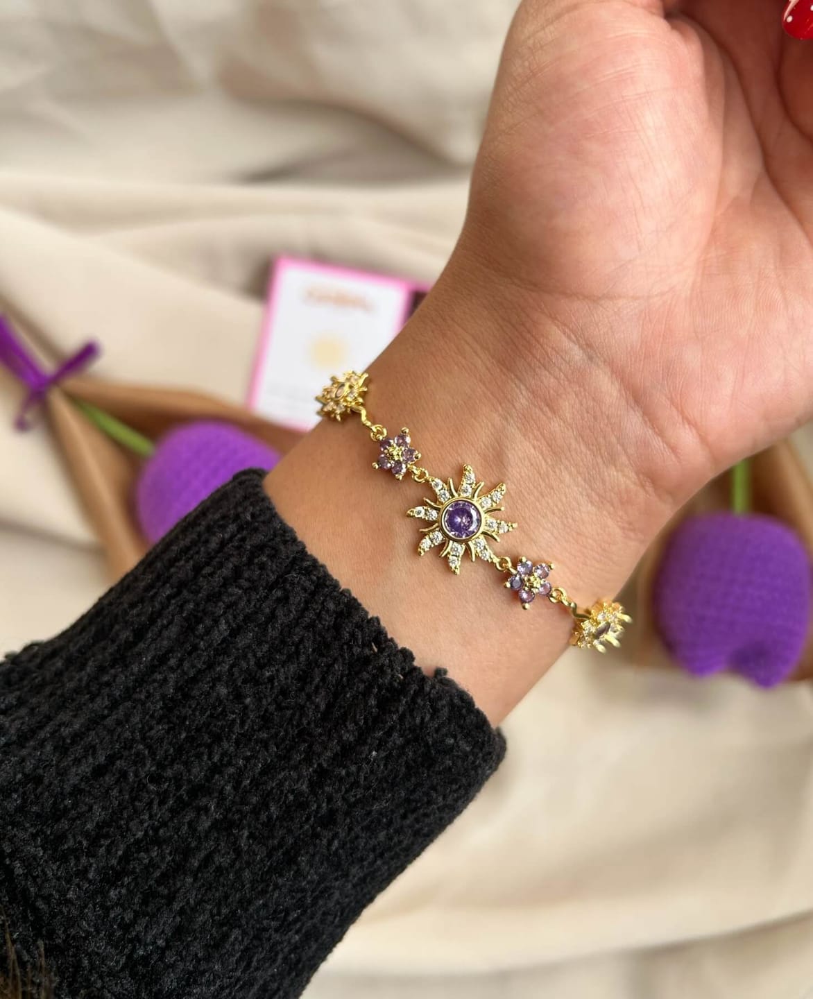 Customer photo review of Pulsera de Rapunzel