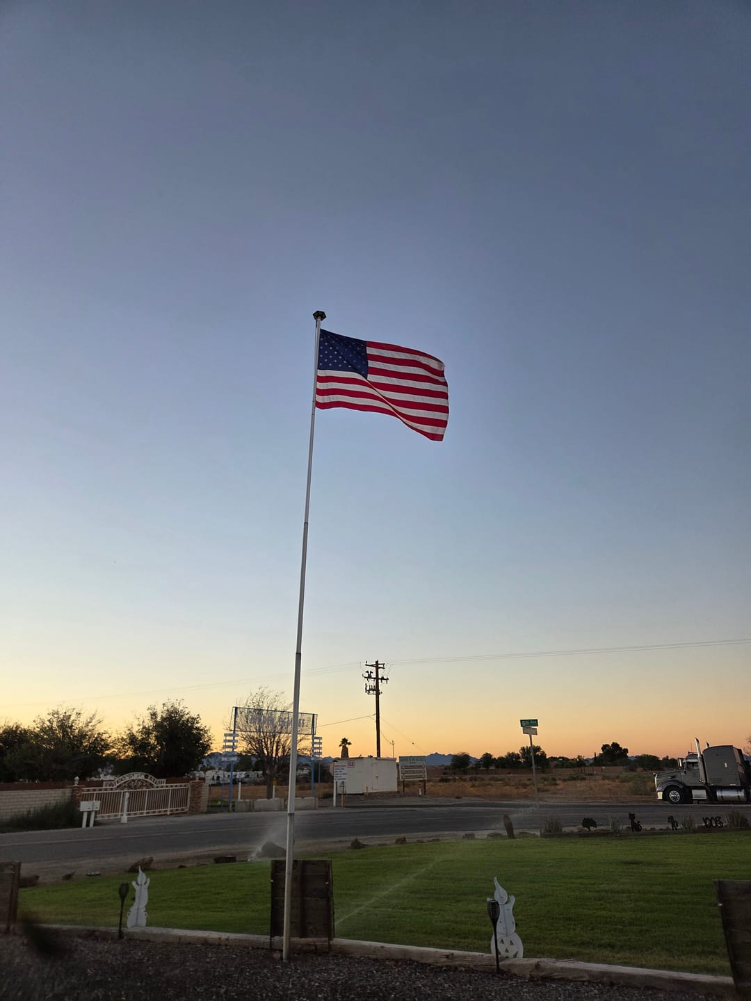 Customer photo review of 5' x 8' American Flag