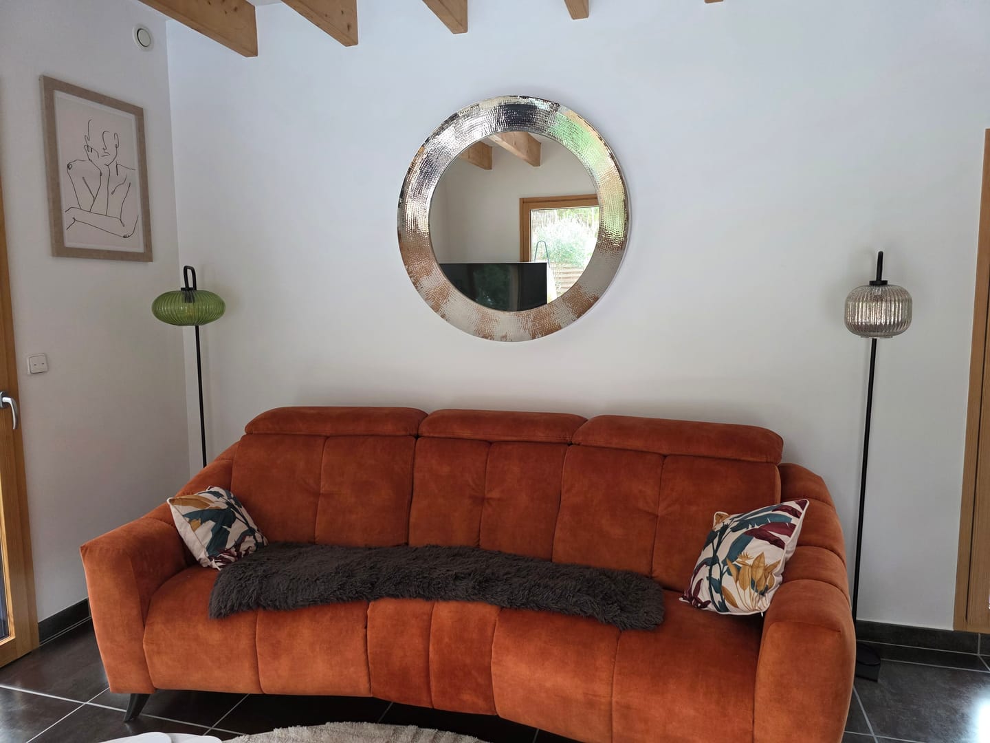 Customer photo review of Lampadaire en verre vintage CRISTALI | A personnaliser