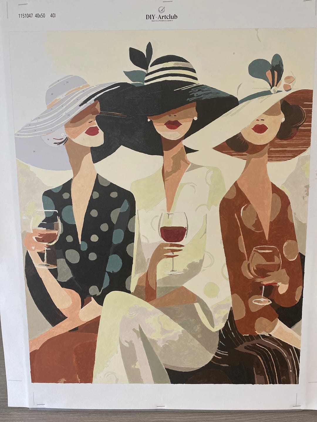 Customer photo review of Wine time | Paint by Number