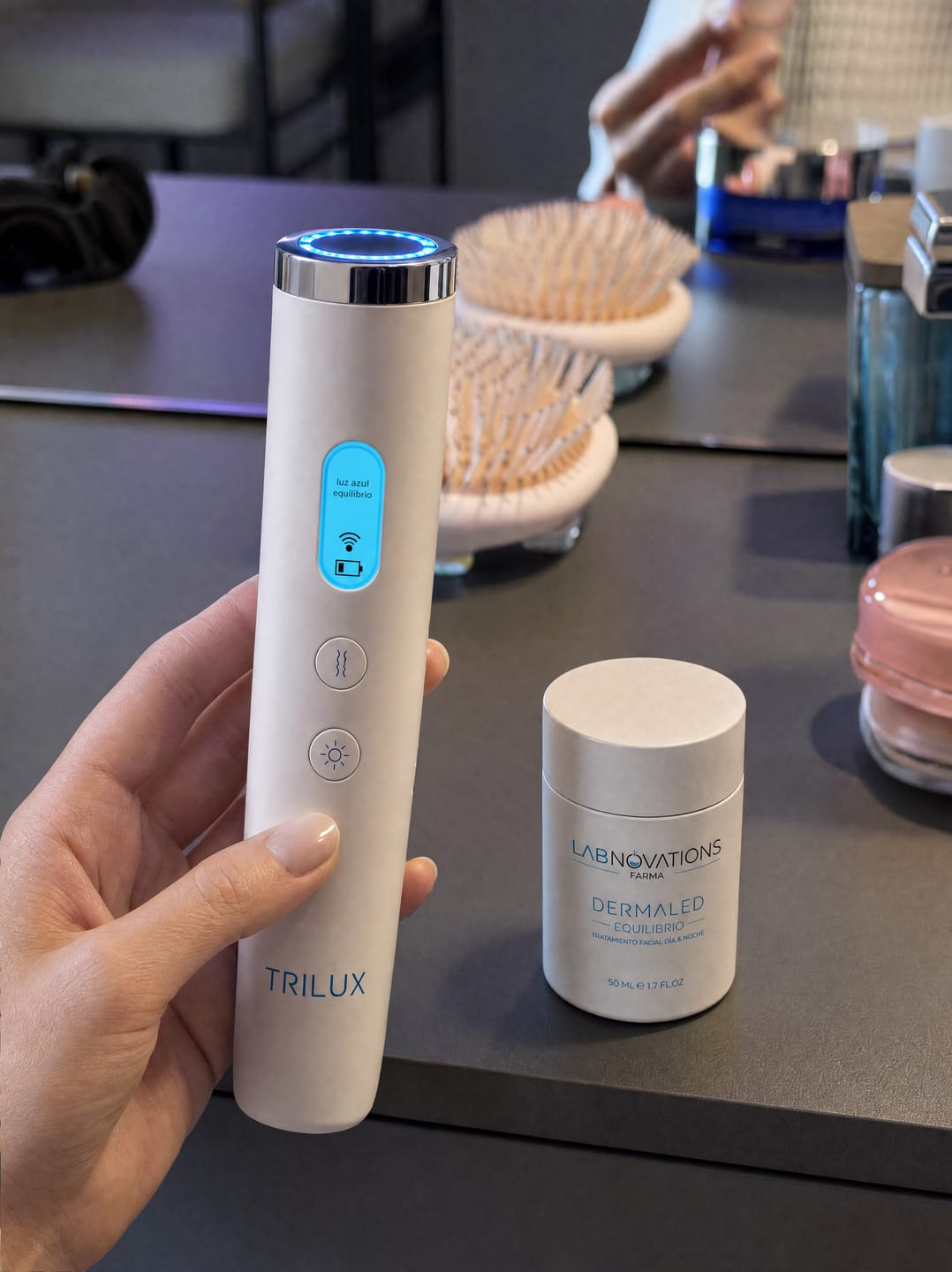 Customer photo review of At-Home LED Light Therapy Device
