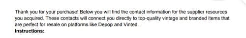Customer photo review of All premium supplier lists bundle