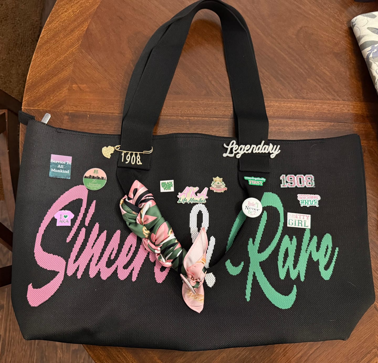 Customer photo review of PRE-ORDER Bag-S&R Knit Tote