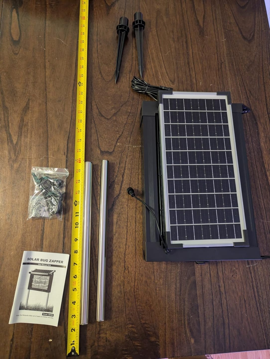Customer photo review of GroundGuard Sentinel — Solar Bug Zapper