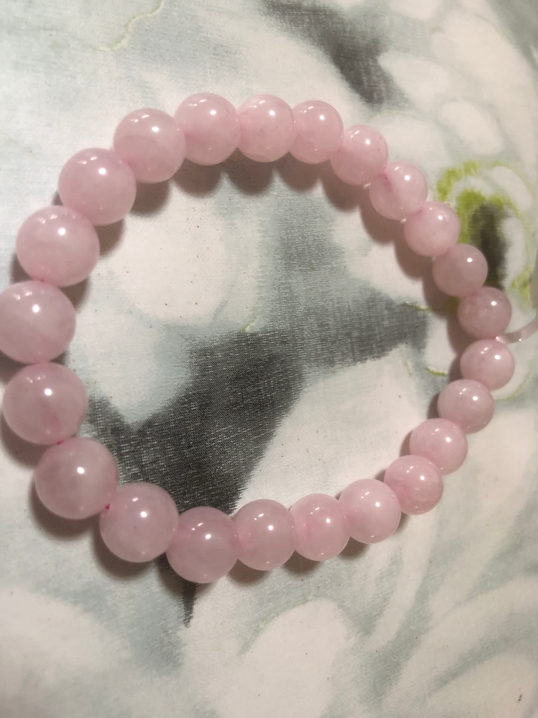 Customer photo review of Quarzo rosa - bracciale in sfere lavorate