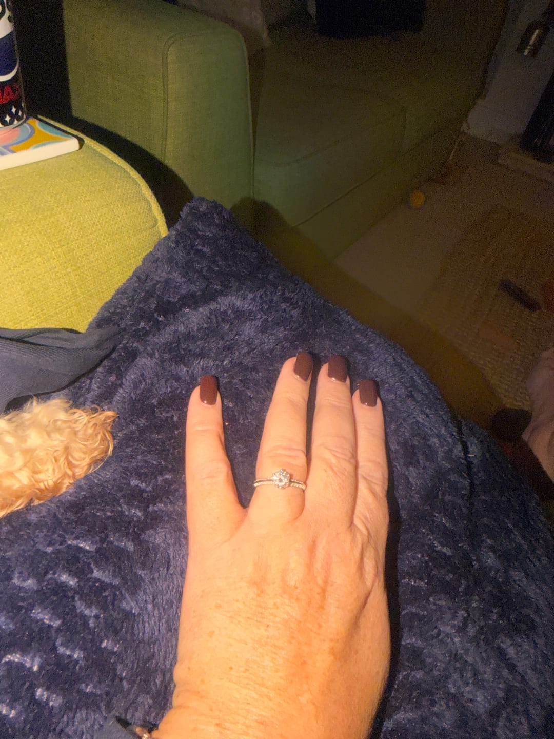 Customer photo review of 1CT Round Cut Eternity Pavé Moissanite Ring