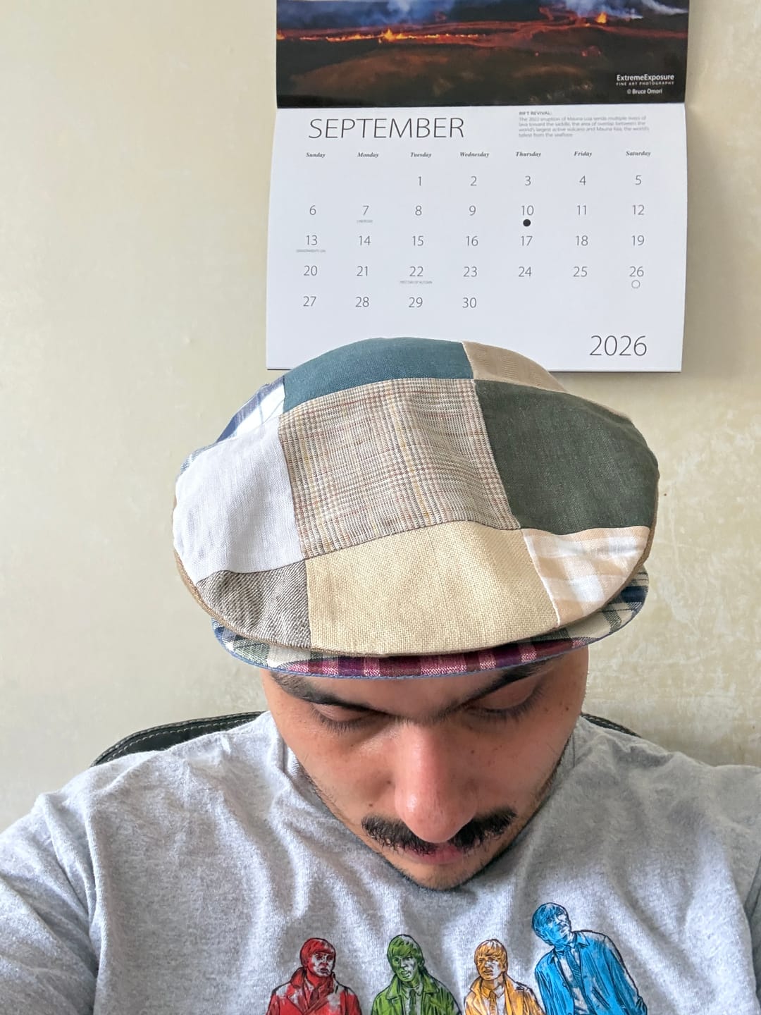 Customer photo review of Vintage Cap Patchwork Linen