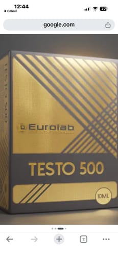 Customer's Testo 500 product box in a dark, gold-toned packaging.