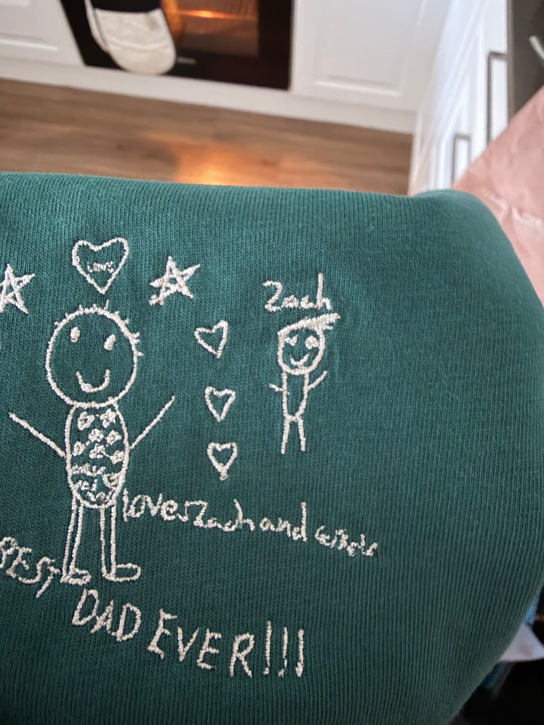 Customer photo review of CUSTOM Men's Kid's Drawing T-shirt
