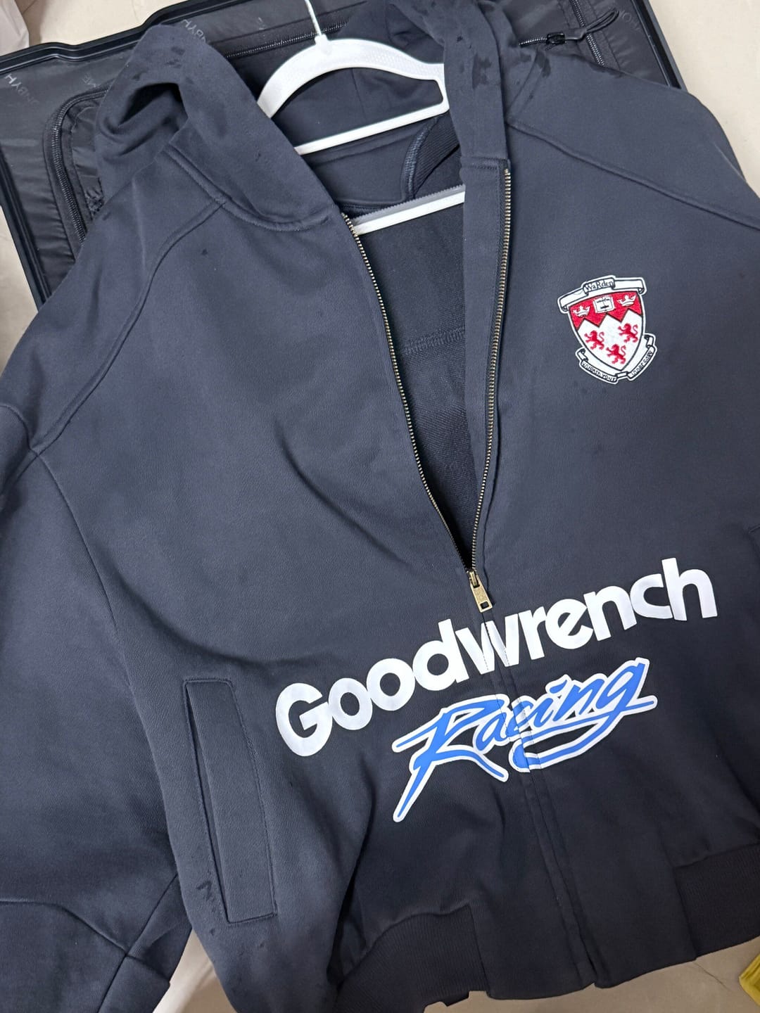 Customer photo review of WARDEN EDGE Goodwrench Racing Oversized Graphic Zip Hoodie & Relaxed Shorts Set