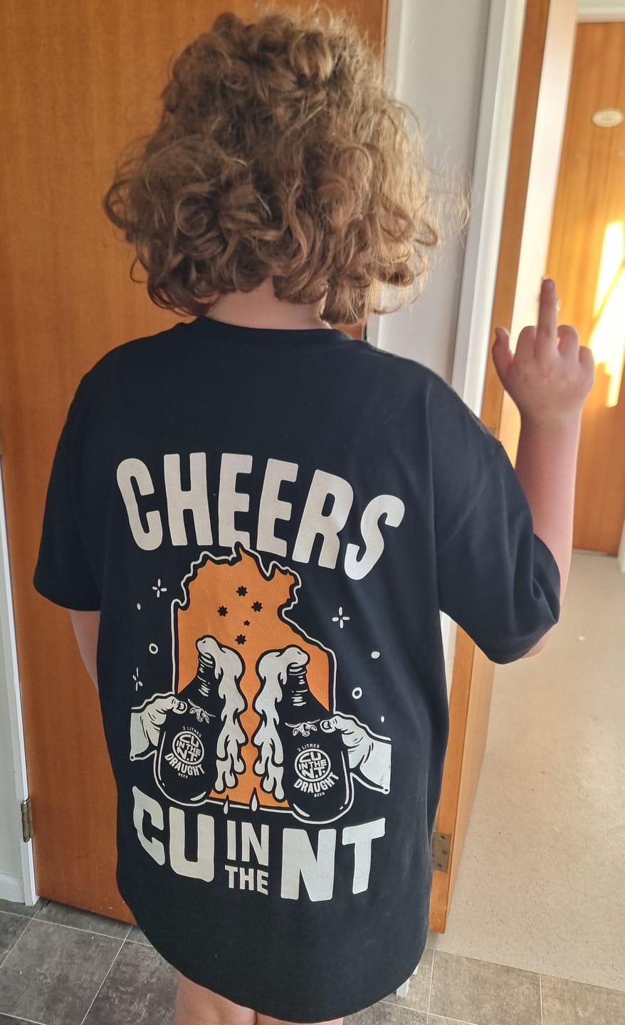 Customer photo review of NT Cheers Tee