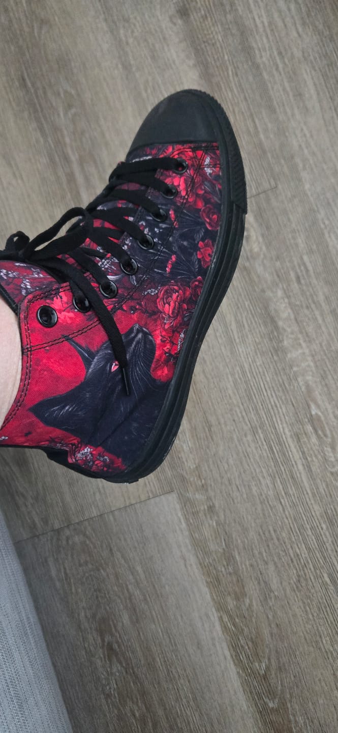 Customer photo review of Twilight Cat High Tops