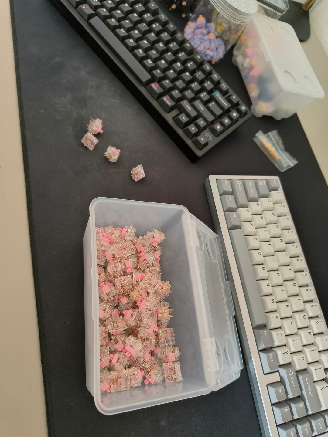 Customer photo review of KEYGEEK Y2X Linear Switch Factory Lubed (10PCS)