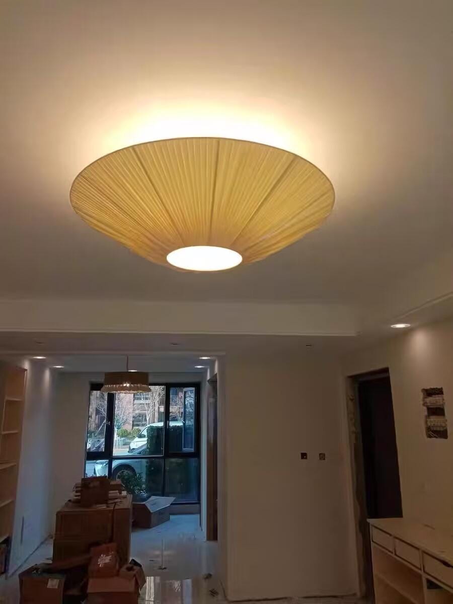 Customer photo review of Fabric Ceiling Light, Pleated Inverted Shade, 50 cm, Hardwired