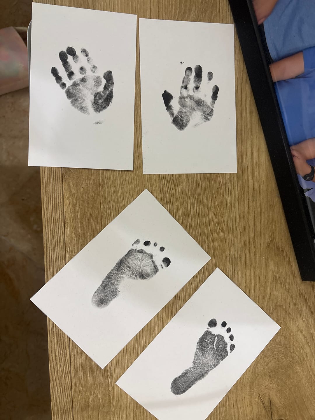Customer photo review of KeaBabies 2-Pack Inkless Ink Pads (Regular, Jet Black)