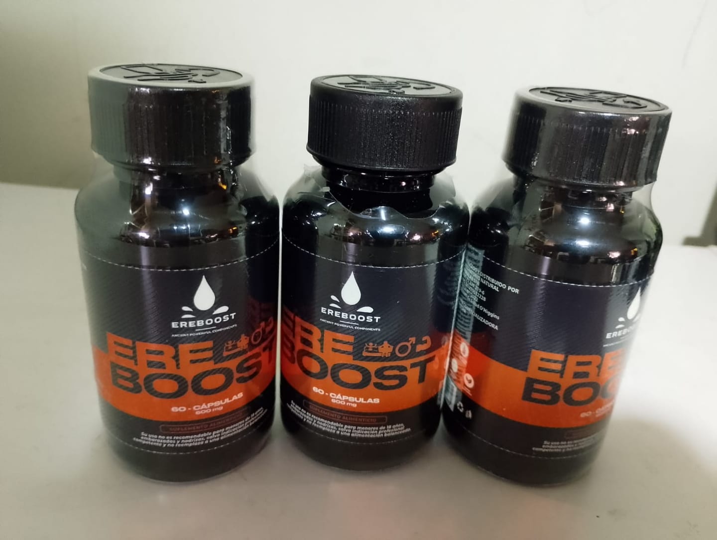 Customer photo review of EREBOOST | 60 Cápsulas