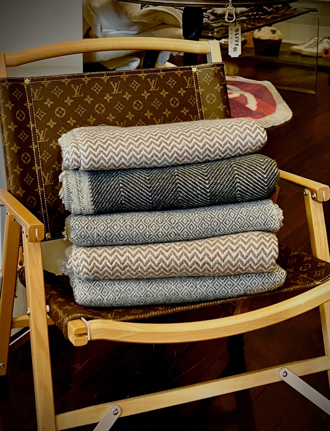 Customer photo review of CUSTOM LV FOLDING CHAIR