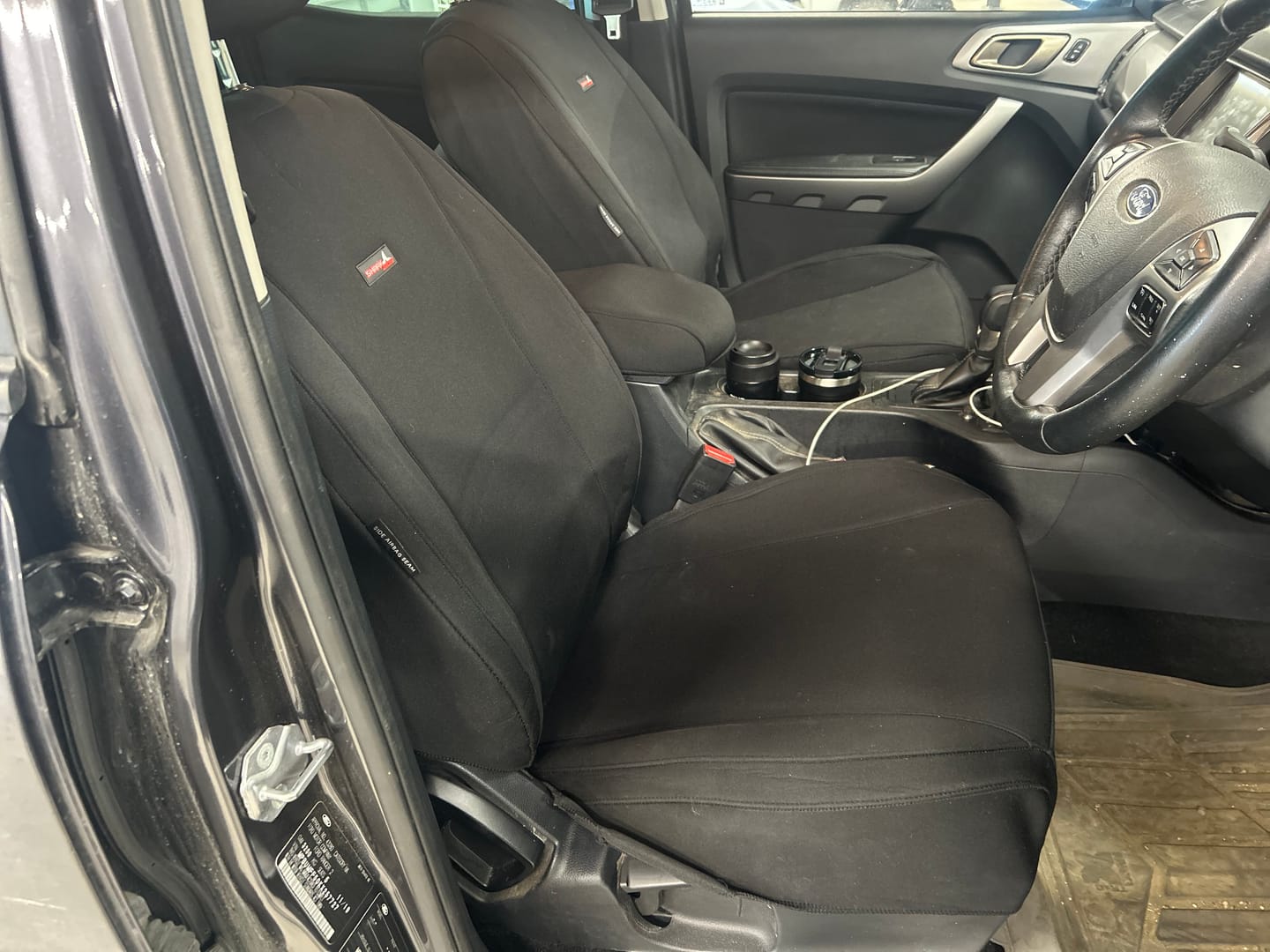 Customer photo review of Sharkskin Front Seat Covers for Ford Ranger (June/2015-ON)