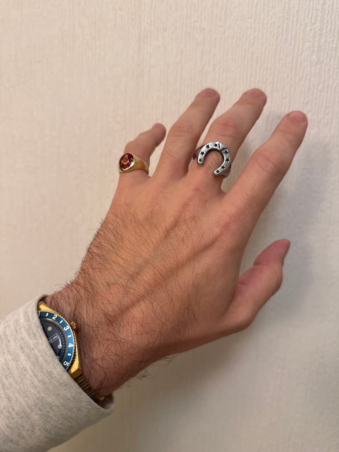 Customer photo review of Horse Shoe Ring