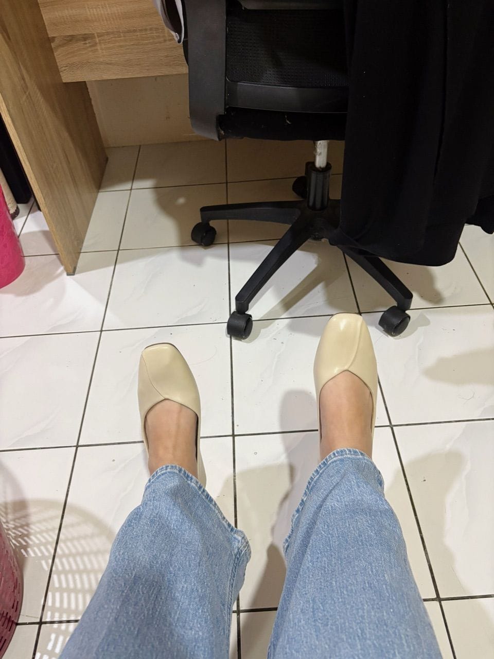 Customer photo review of Tulip Flats & Ballerinas In Beige