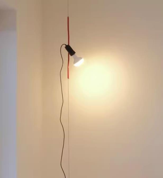 Customer photo review of Long Drop Pendant Light, Black or Red, Bendable Cord, 320 cm
