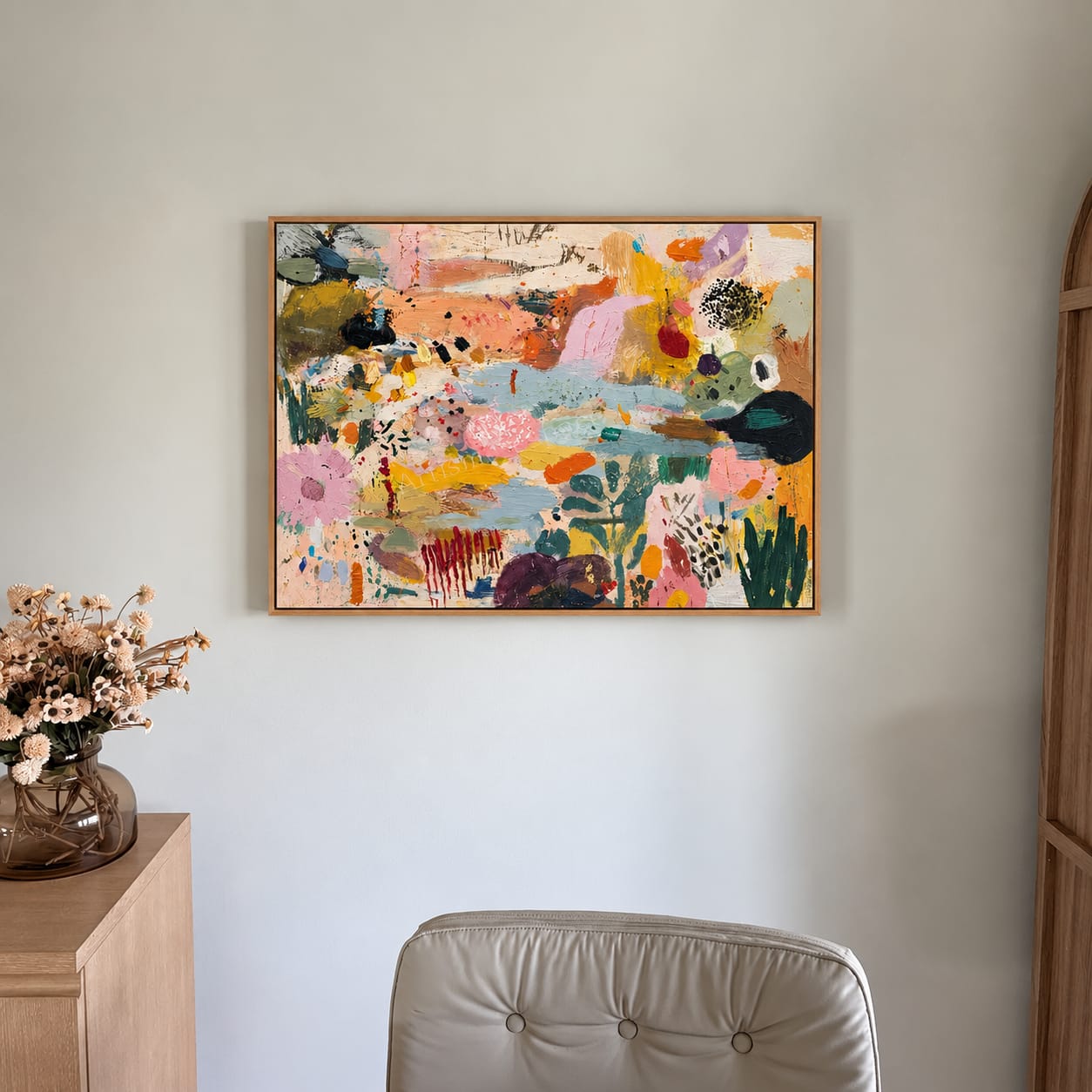 Customer photo review of Pastel Mosaic Wall Art