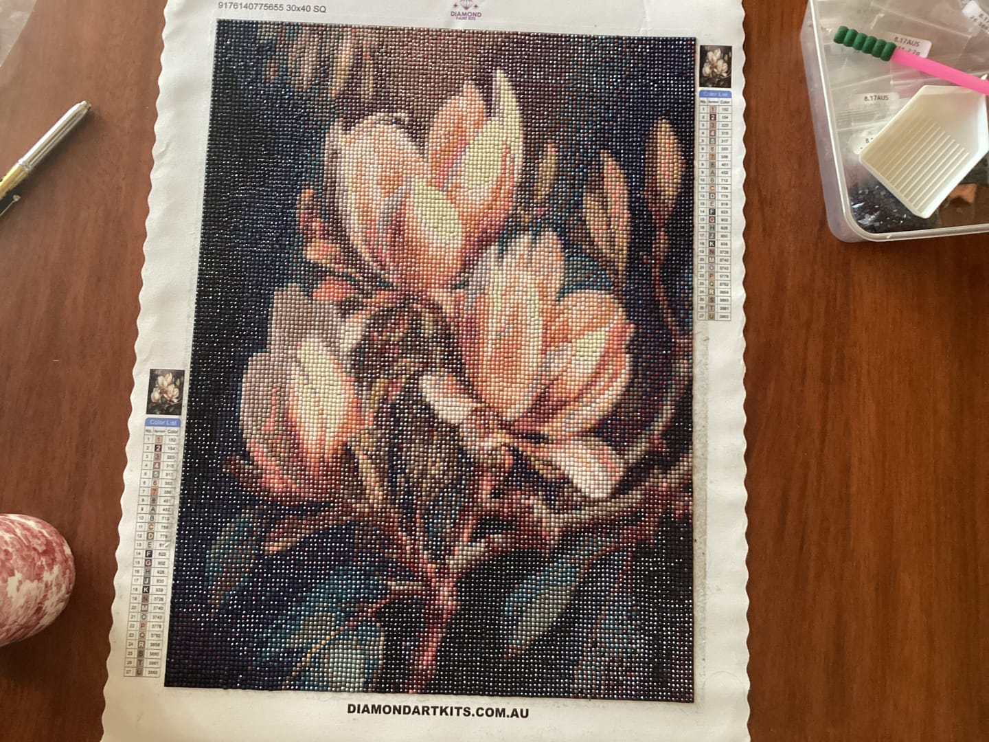 Customer photo review of Dolphin Dance (Diamond Painting)