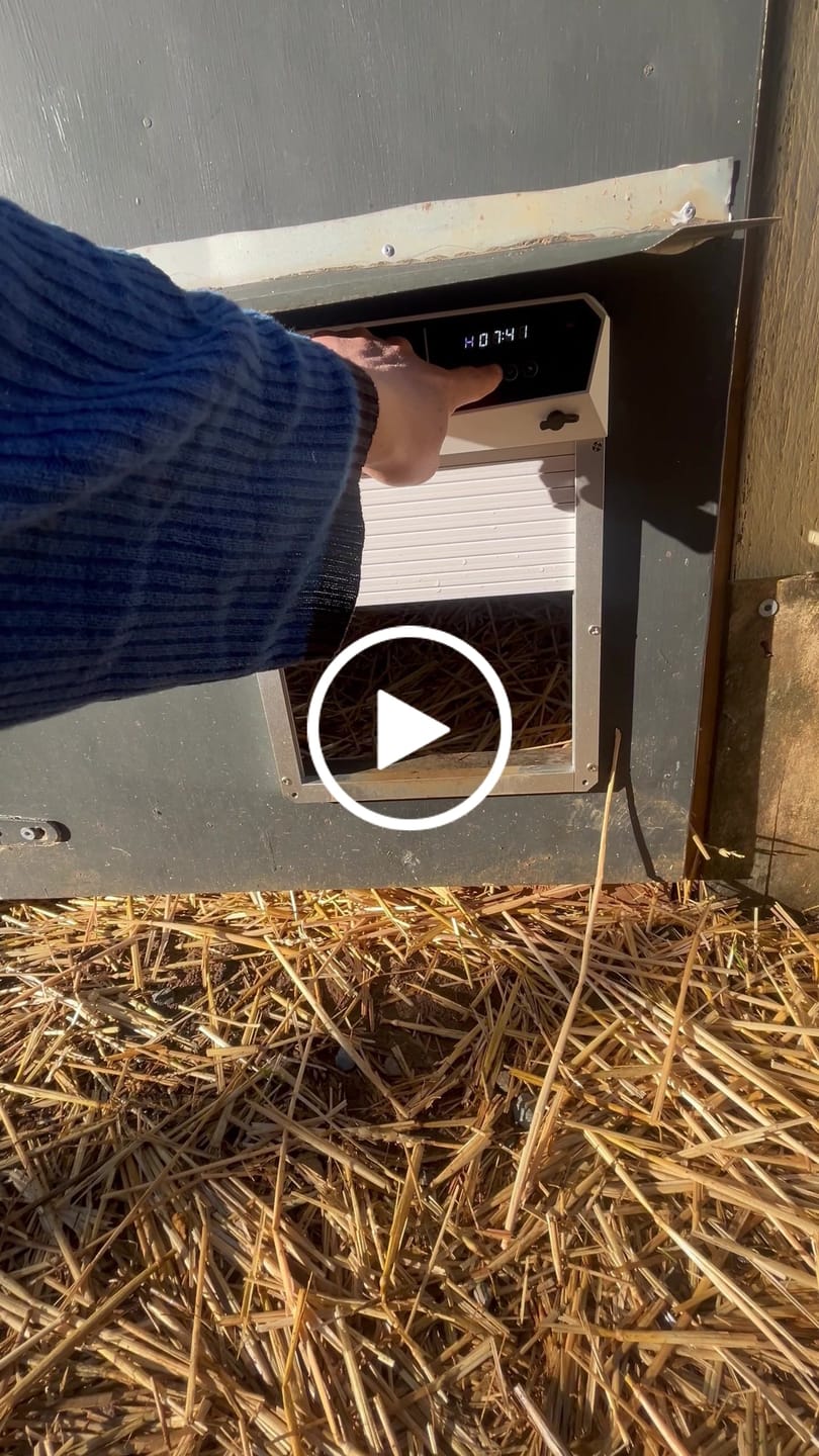 Customer video review of Pets Gear Automatic Chicken Coop Door Solar Powered