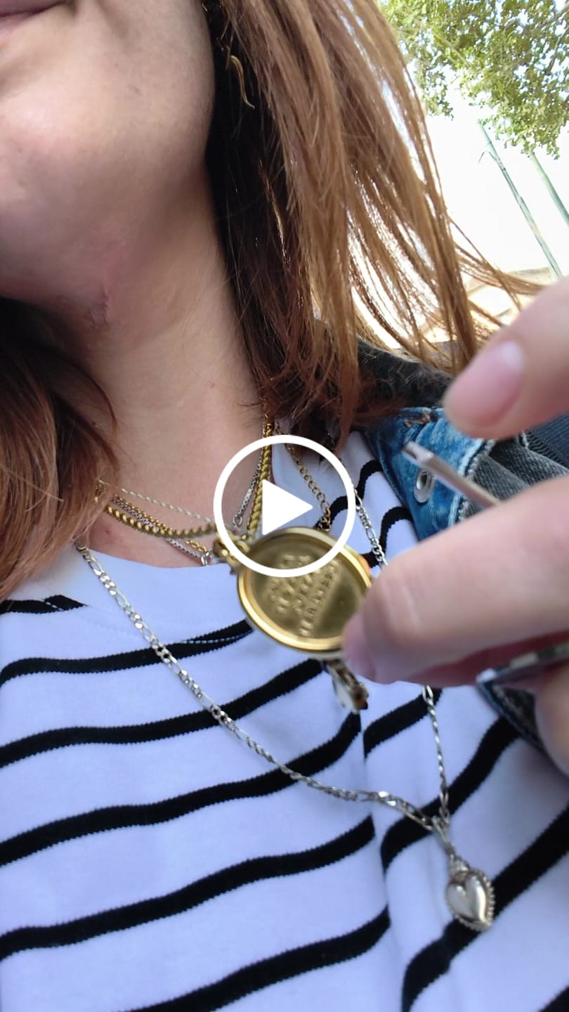 Customer video review of Ciondolo "Forza ti indosso"