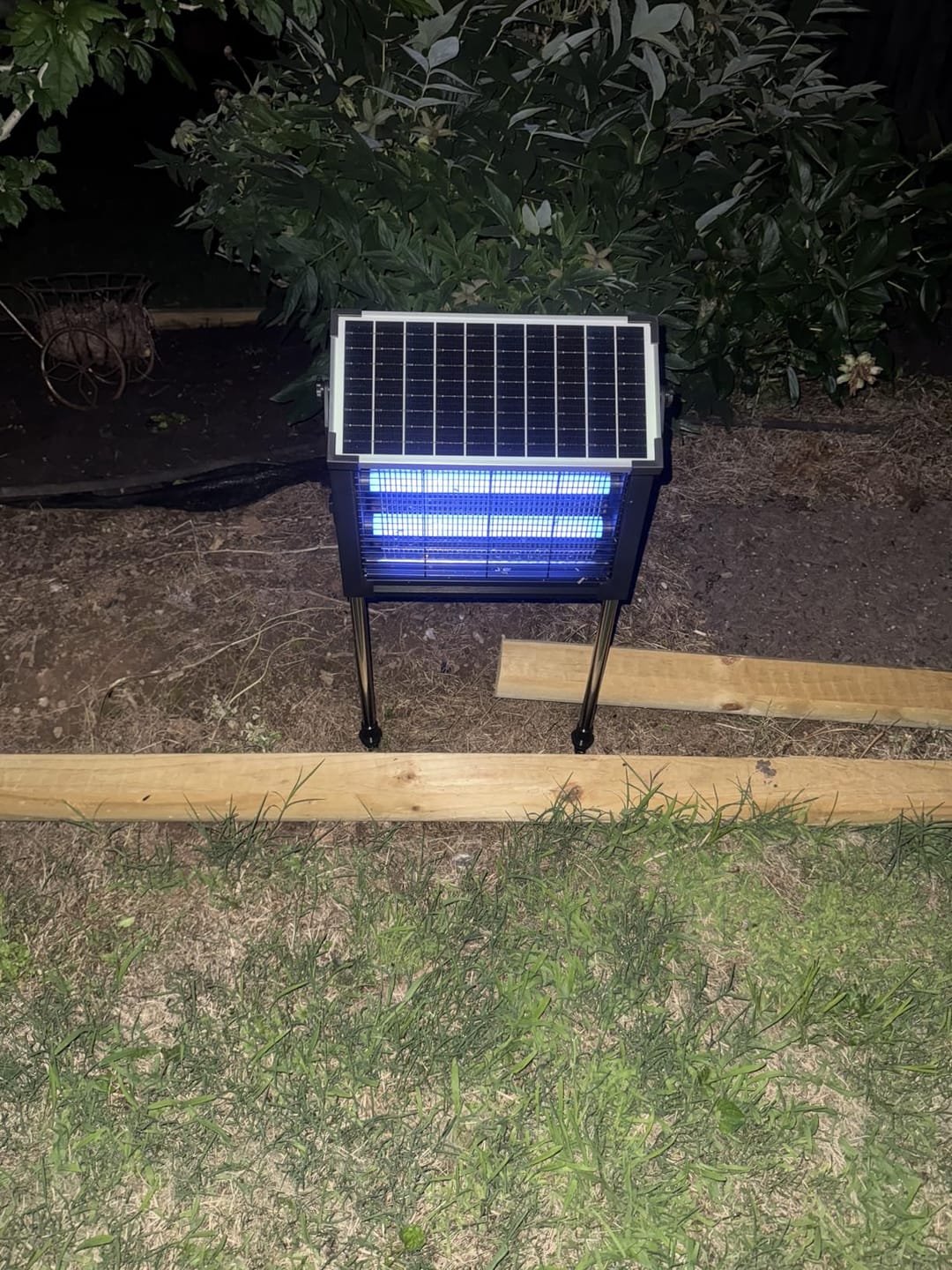 Customer photo review of GroundGuard Sentinel — Solar Bug Zapper