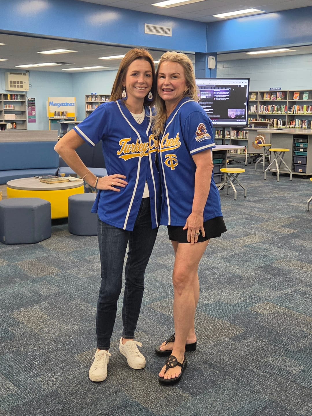Customer photo review of Custom Light Blue Red-Royal Gradient Fashion Baseball Jersey For Women