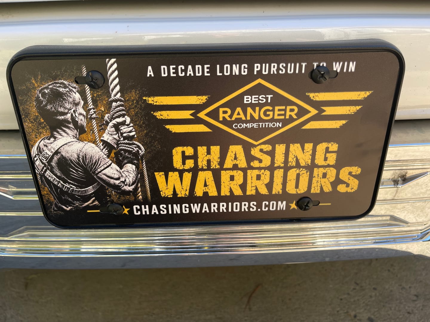 Customer photo review of Print Custom License Plate