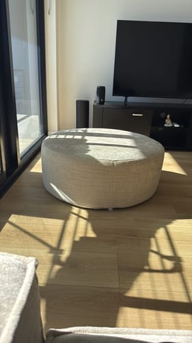 Customer photo review of C8 Round Pouf Ottoman
