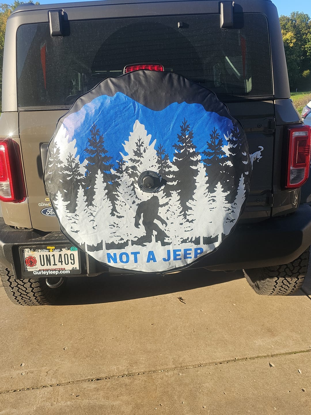 Customer photo review of Not A J**p Tire Cover