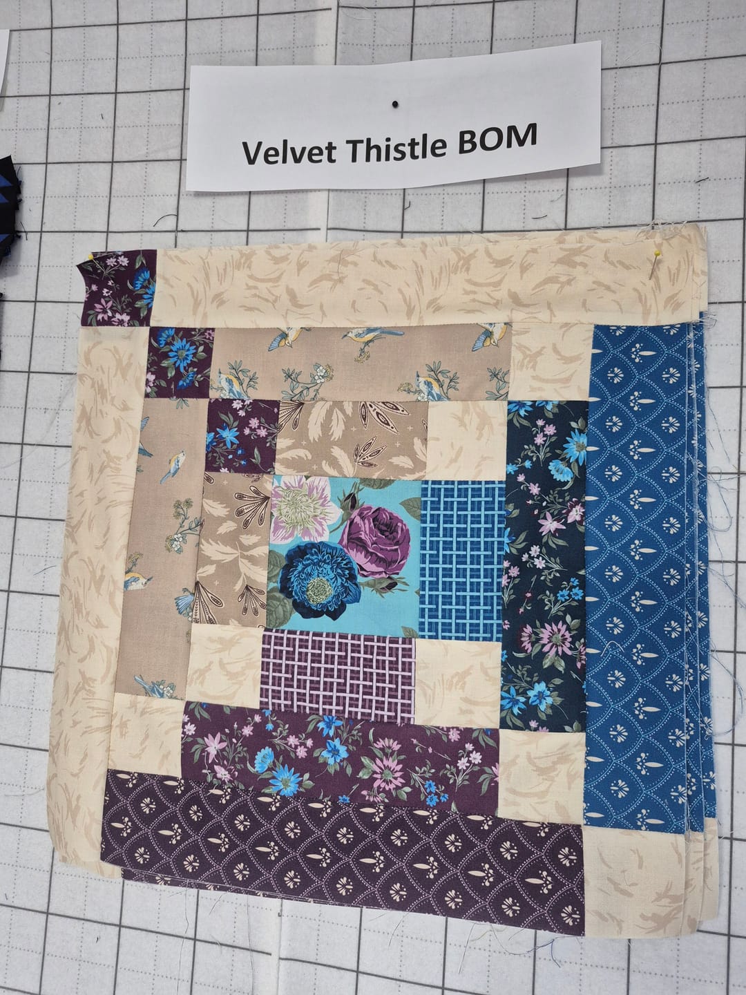 Customer photo review of Block Of The Month - Velvet Cascade (108.5" x 108.5")