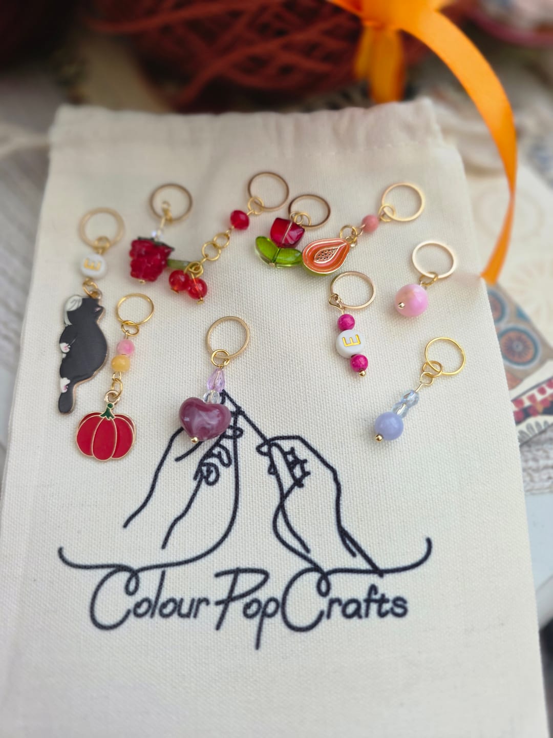 Customer photo review of Make Your Own Stitch Markers Workshop. Saturday 5th September, 1:00 pm