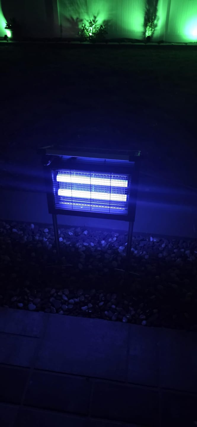 Customer photo review of GroundGuard Sentinel — Solar Bug Zapper