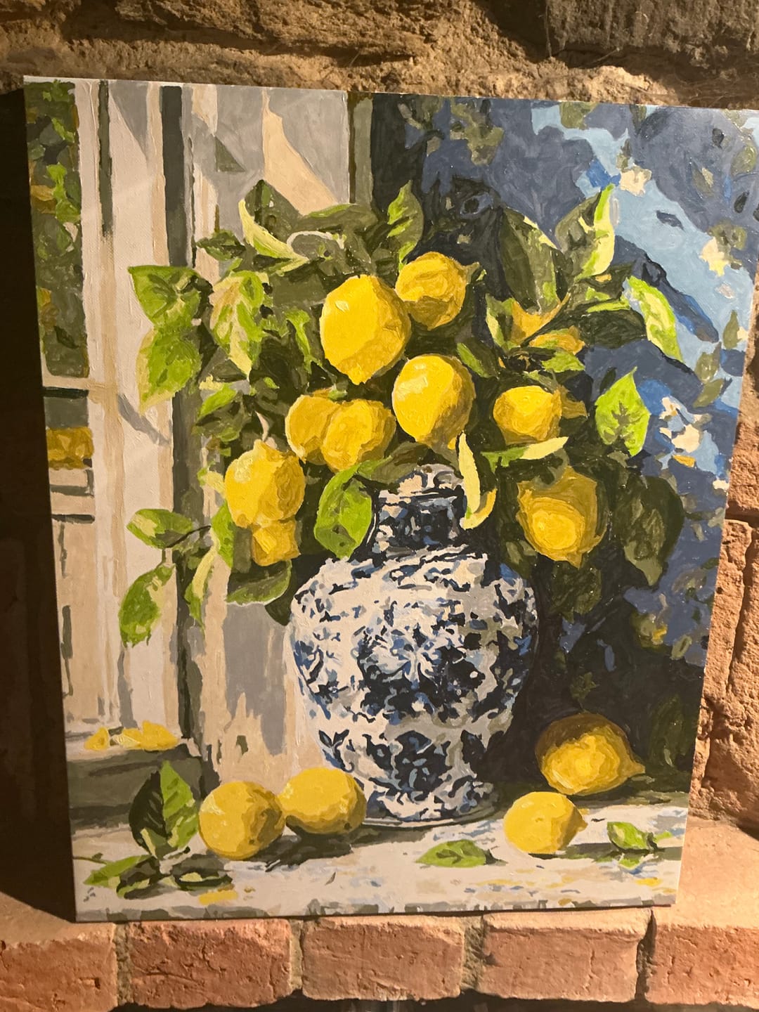 Customer photo review of Lemon bouquet | Paint by Number