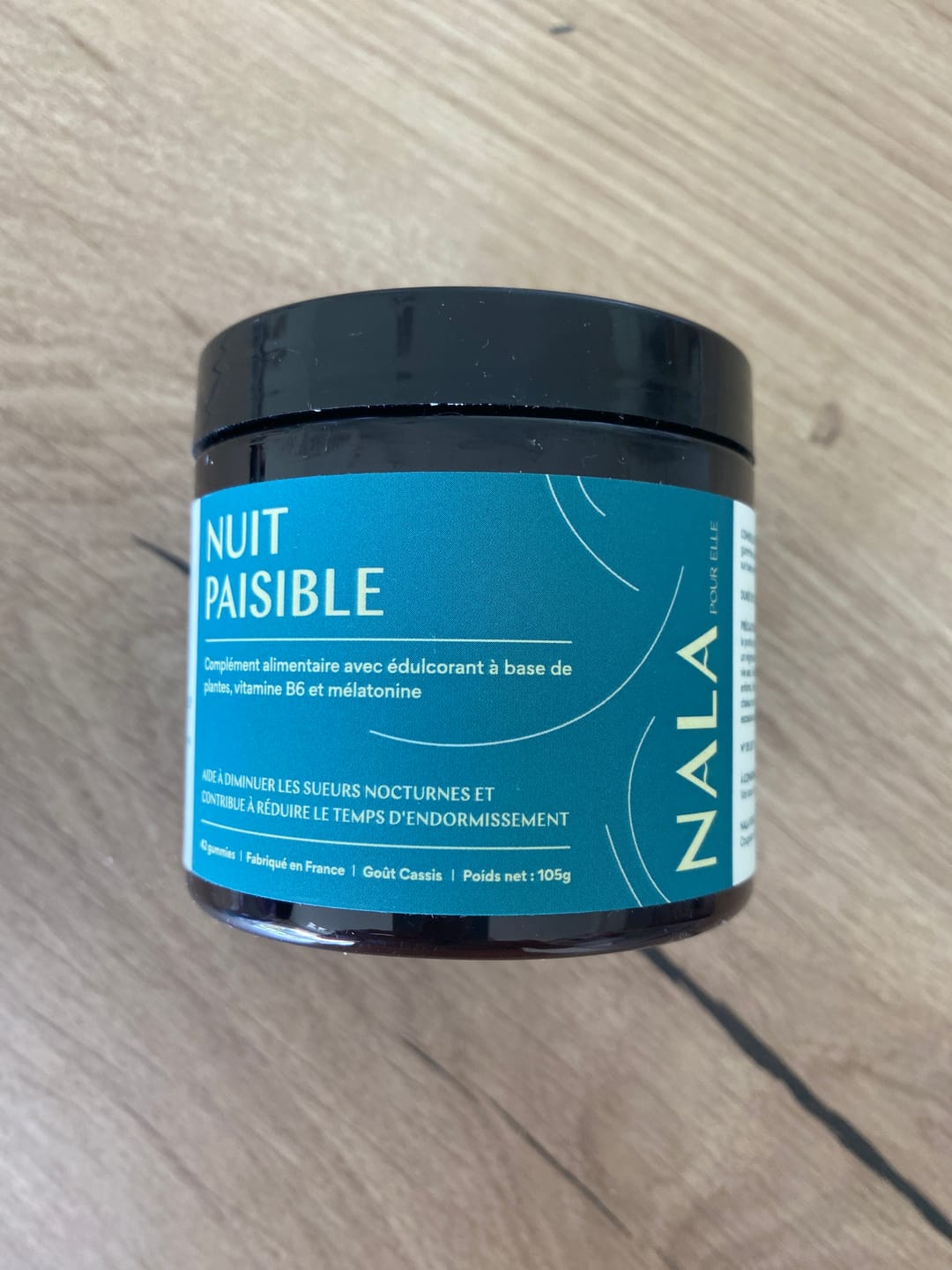 Customer photo review of Nuit Paisible – Sommeil & Sueurs Nocturnes