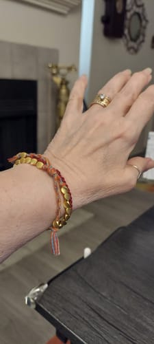 Customer photo review of Tibetan Bracelet of Fortune