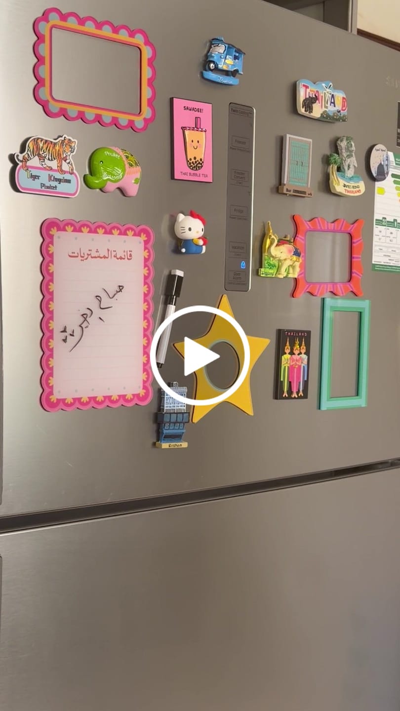 Customer video review of Grocery List Board Magnet