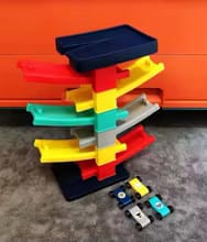 Customer photo review of Track Toys Children's Large Ejection Parking Lot Plastic Toys