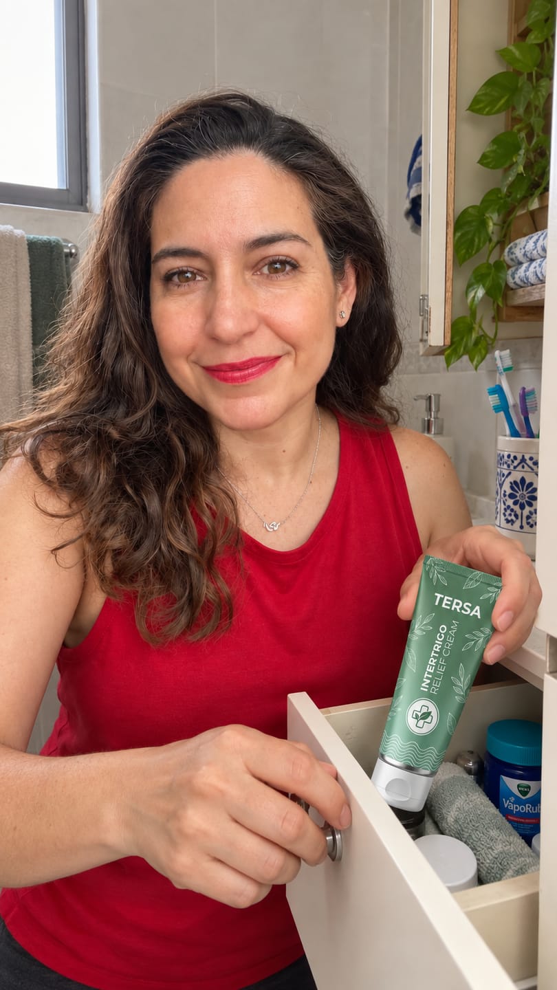 Customer photo review of Crema para pliegues