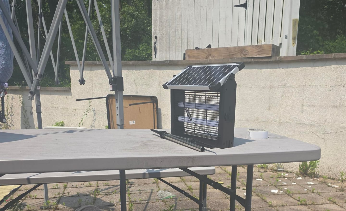 Customer photo review of GroundGuard Sentinel — Solar Bug Zapper