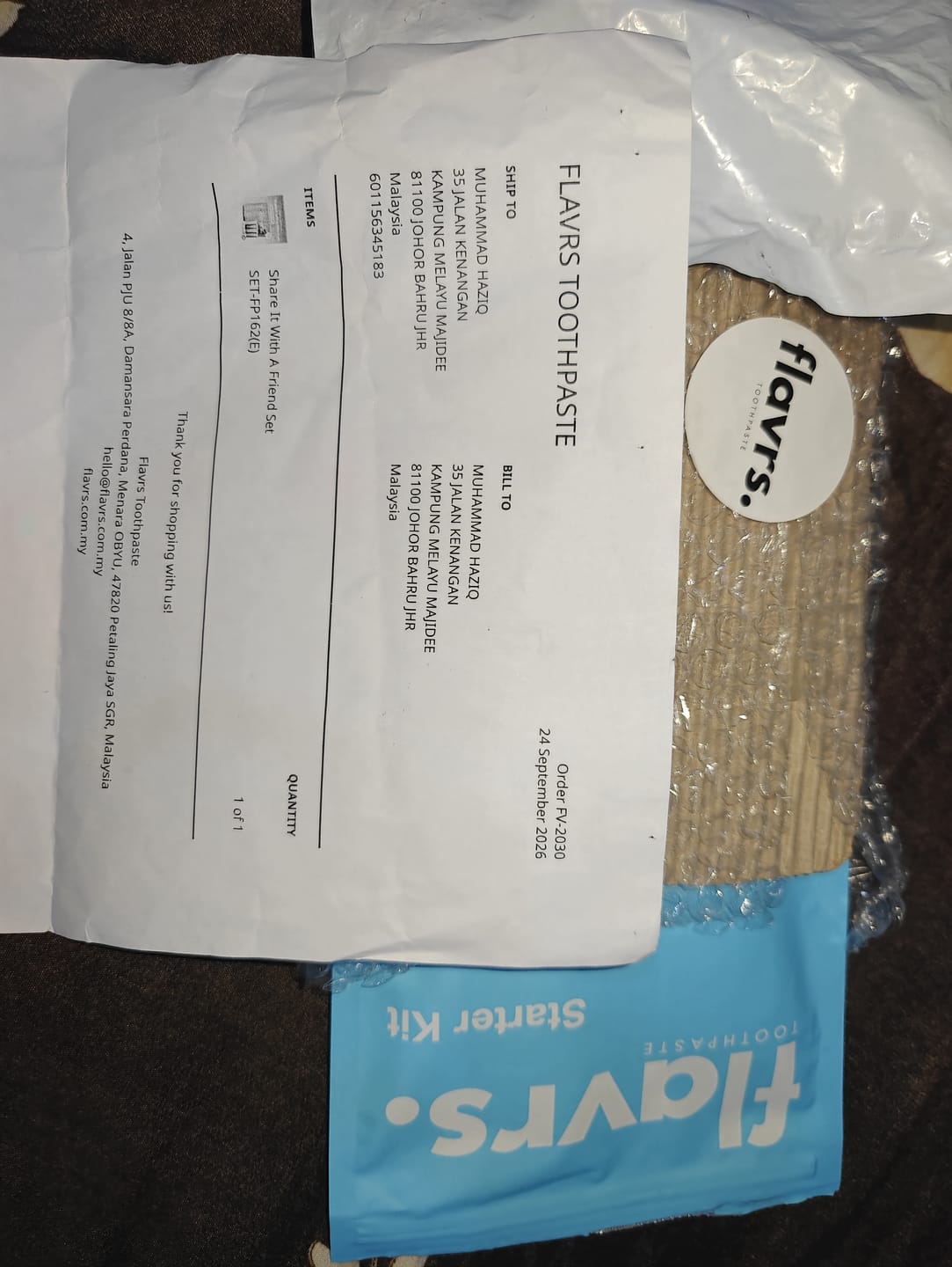 Customer photo review of Share It With A Friend Set