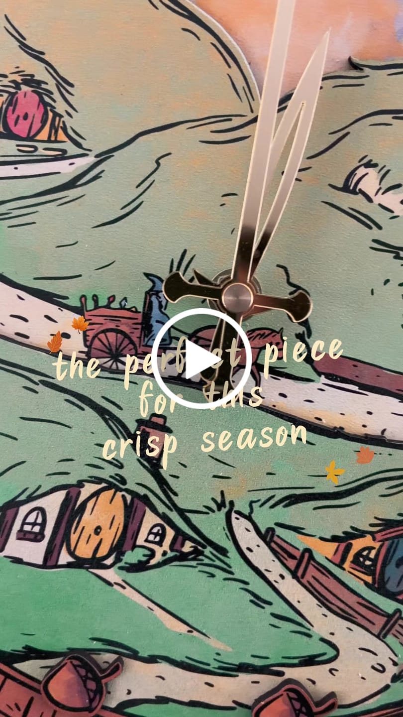 Customer video review of THE SHIRE 3D WOOD WALL CLOCK