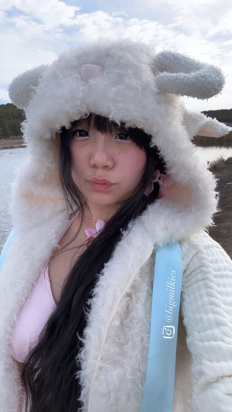 Customer photo review of [15% Off At Checkout] Rose Island Lamb’s Gift Coat