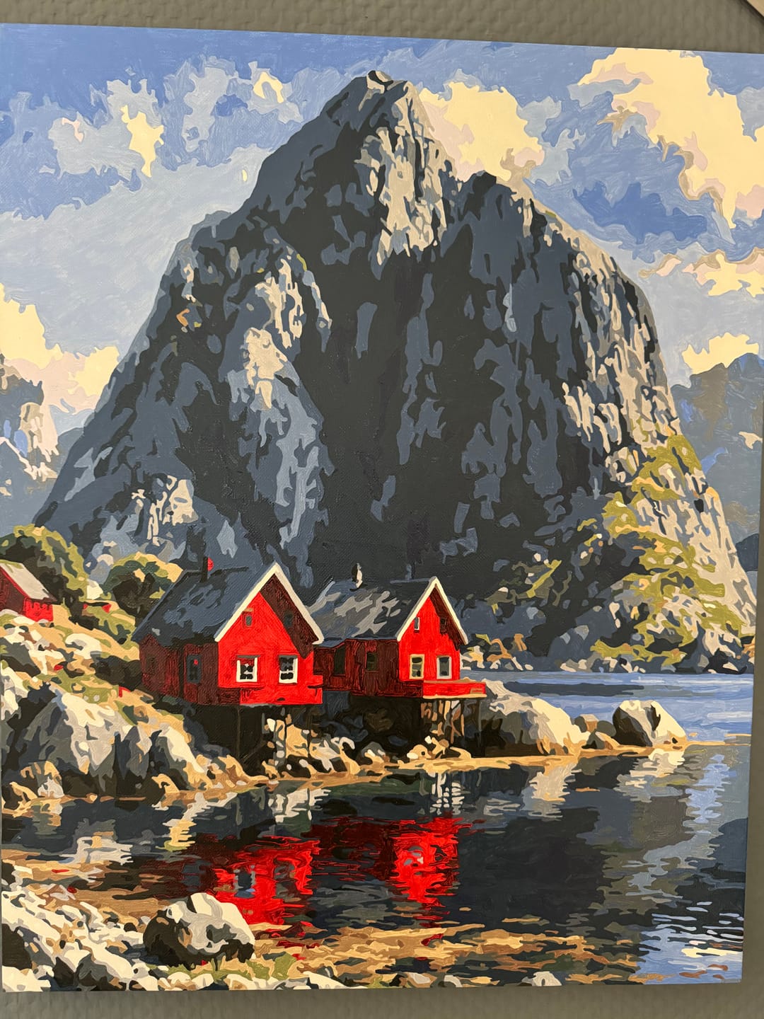 Customer photo review of Fjord Retreat | Paint by Number